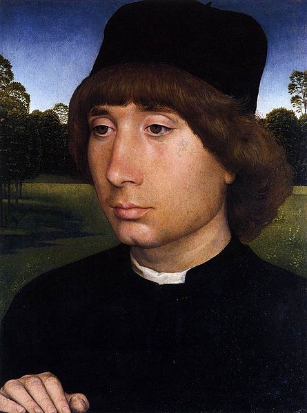 Portrait of a Young Man before a Landscape